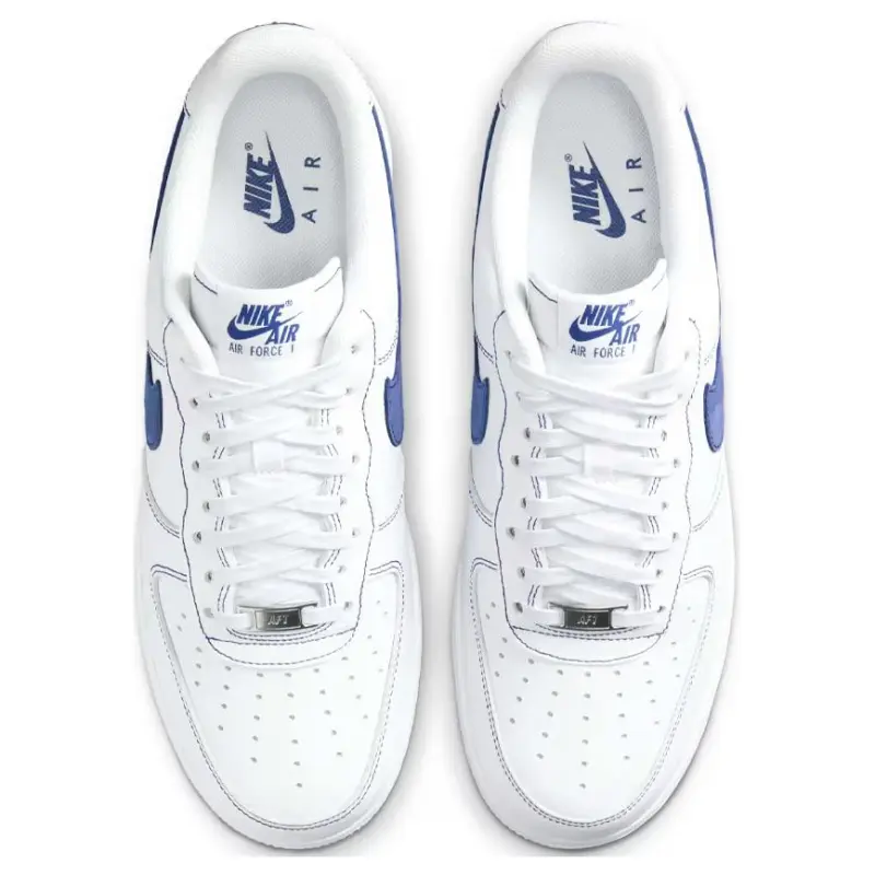 Nike Air Force 1 Low '07 LV8 White Deep Royal Blue-3