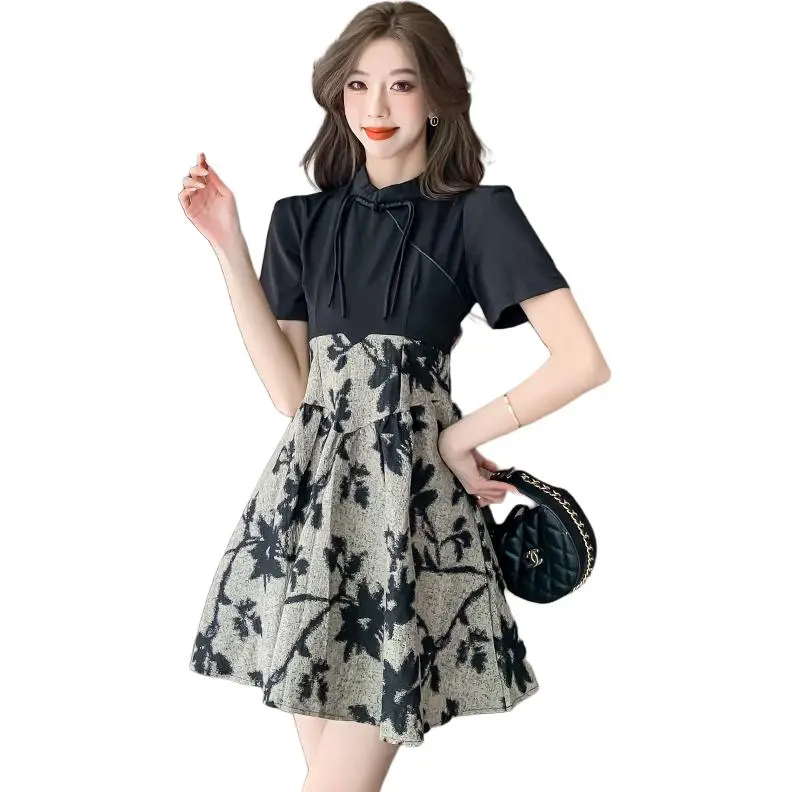 Mu Xiao Xin Short Sleeved Dress Women's-4