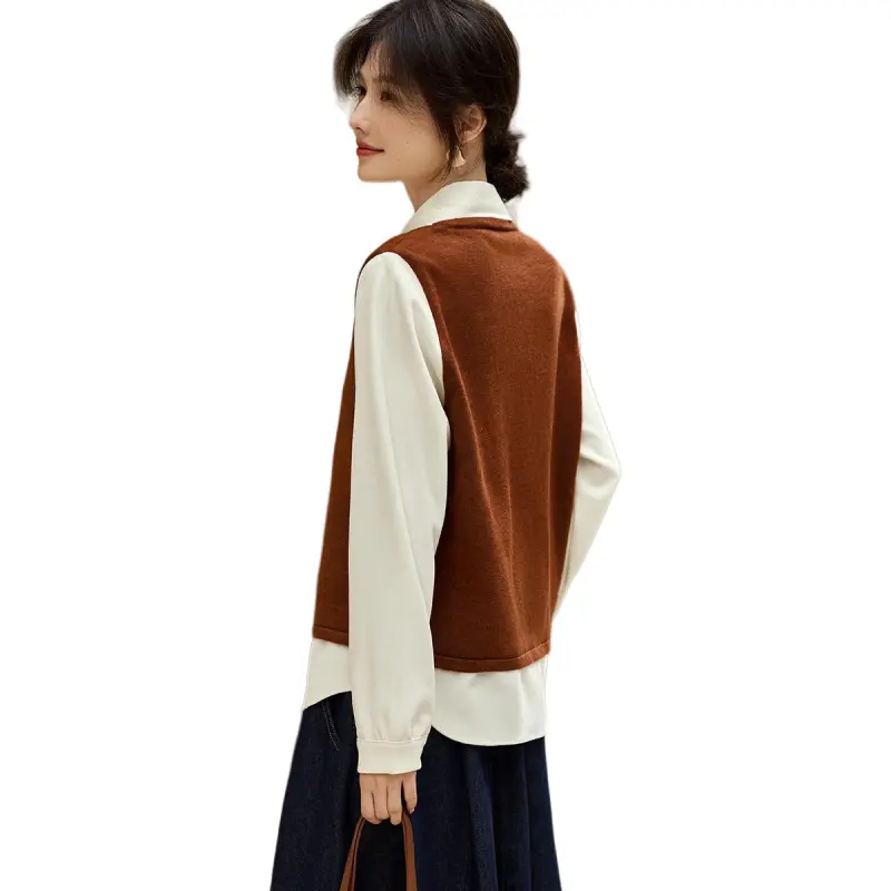 XWI Shirt Women's Red & Beige White-1
