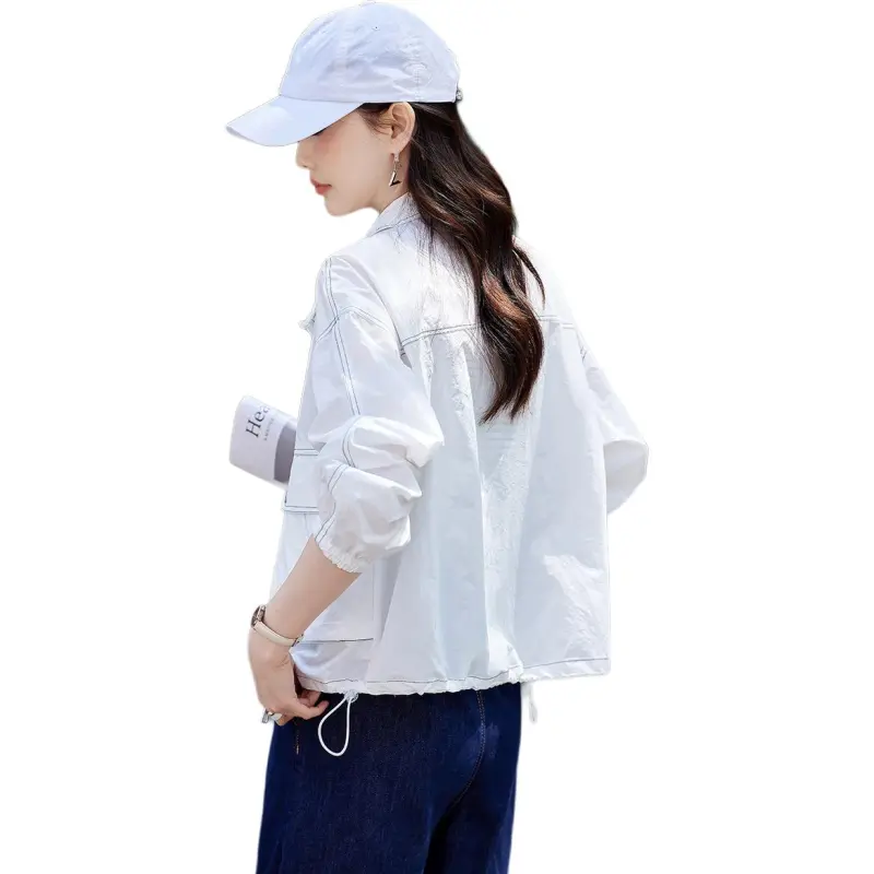TERRE BLEUE Cropped Coat Women's-5