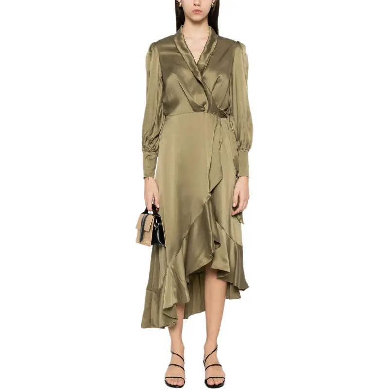 Zimmermann V Neck Wrap Mini Dress-1