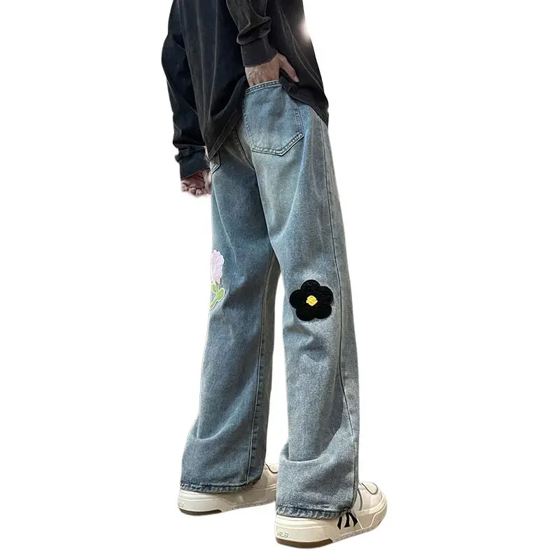 NEAR HERE Jeans Unisex Blue-6