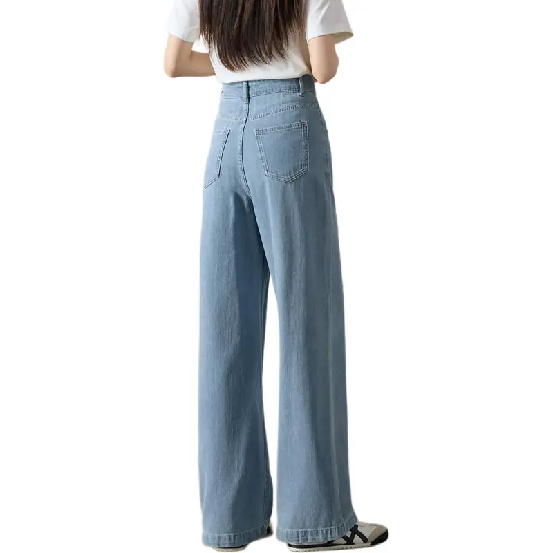 Mo Han Yi Mei Jeans Women's Light Blue-5