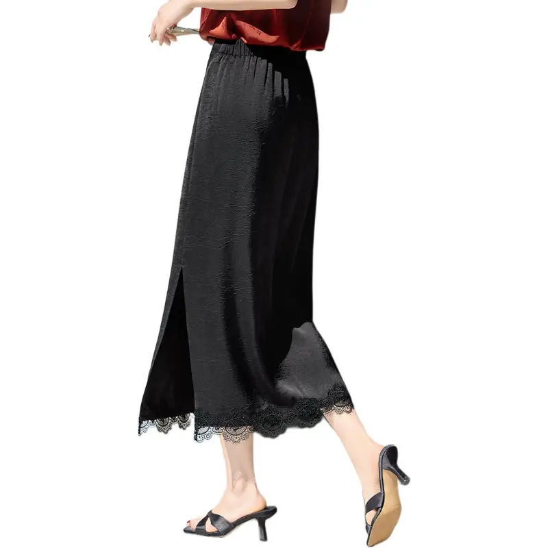 XWI Casual Long Skirt Women's Black-1