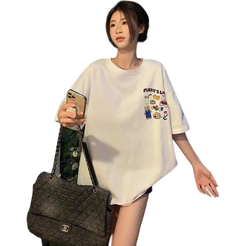 GOSO Drop Shoulder Sleeve T Shirt Women's-1