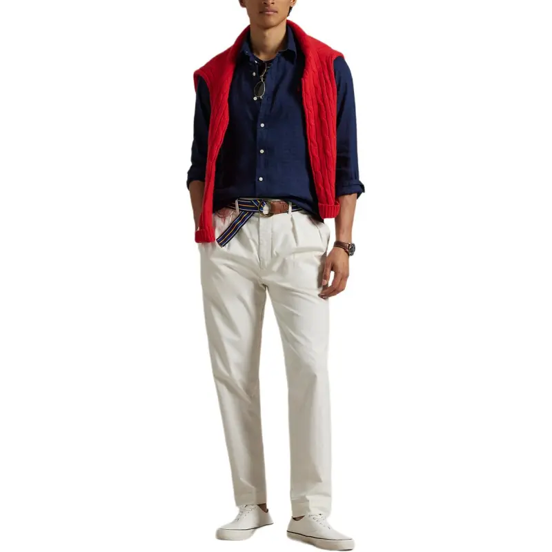 Polo Ralph Lauren Shirt Classic Fit Men's Dark Blue-3
