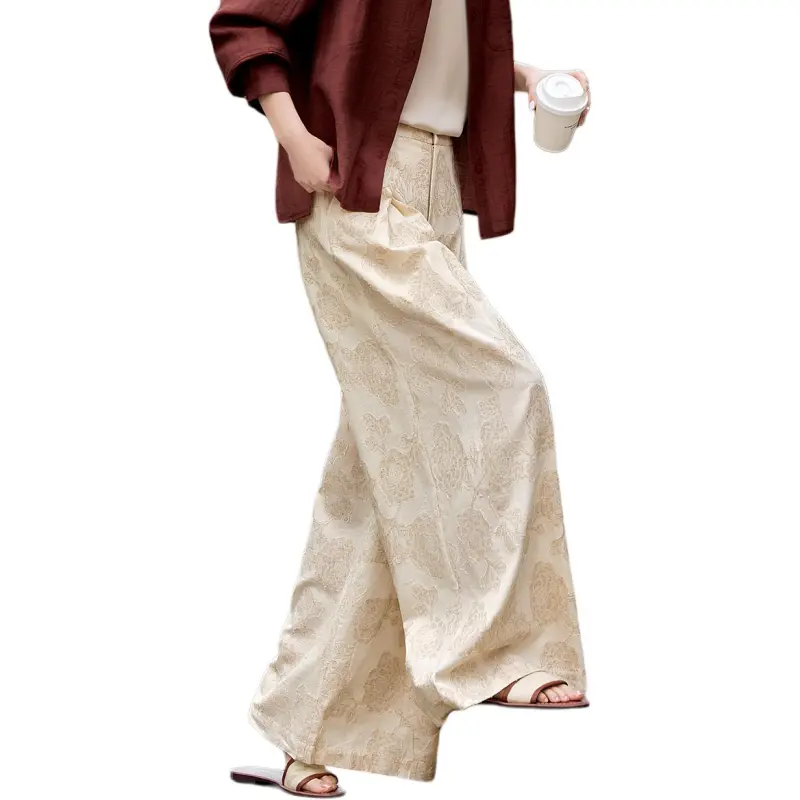 XWI Casual Pants Women's Light Beige-3