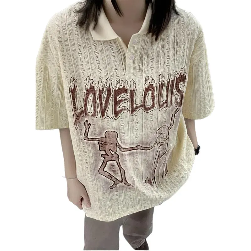 BEAR UNION Polo Shirt Unisex Ecru-4