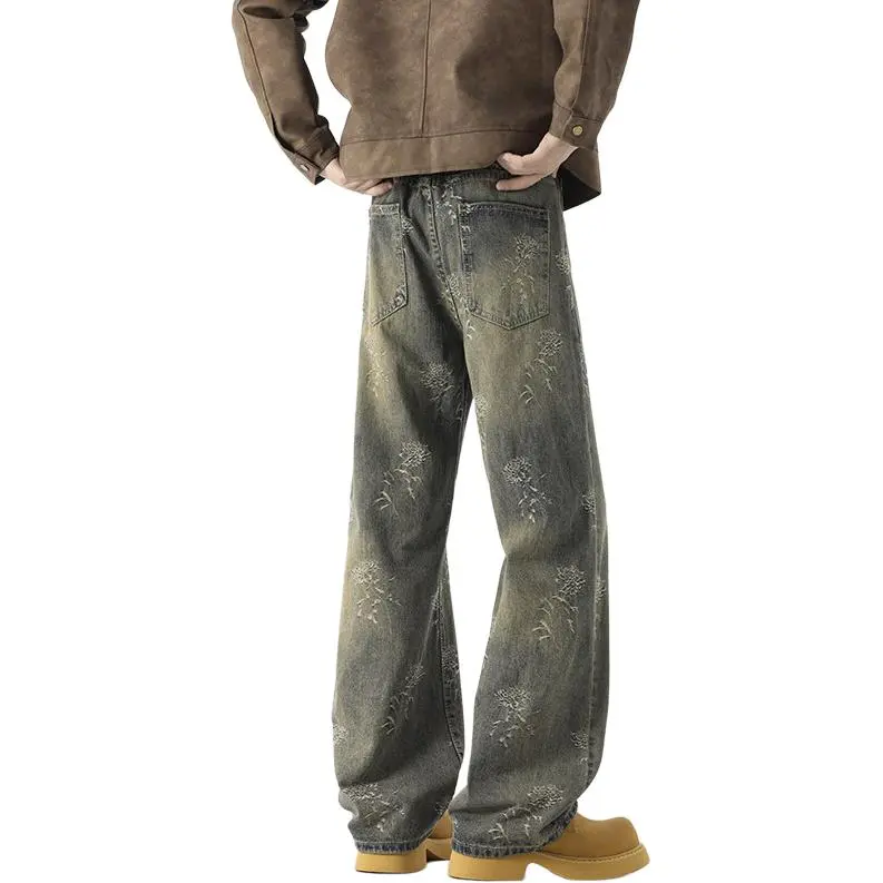 TESTUNG Jeans Unisex Yellow Mud Series-7