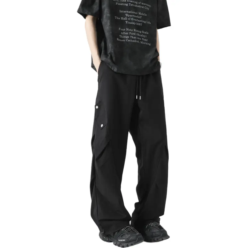 KAIPAINEN Casual Pants Unisex Black-4