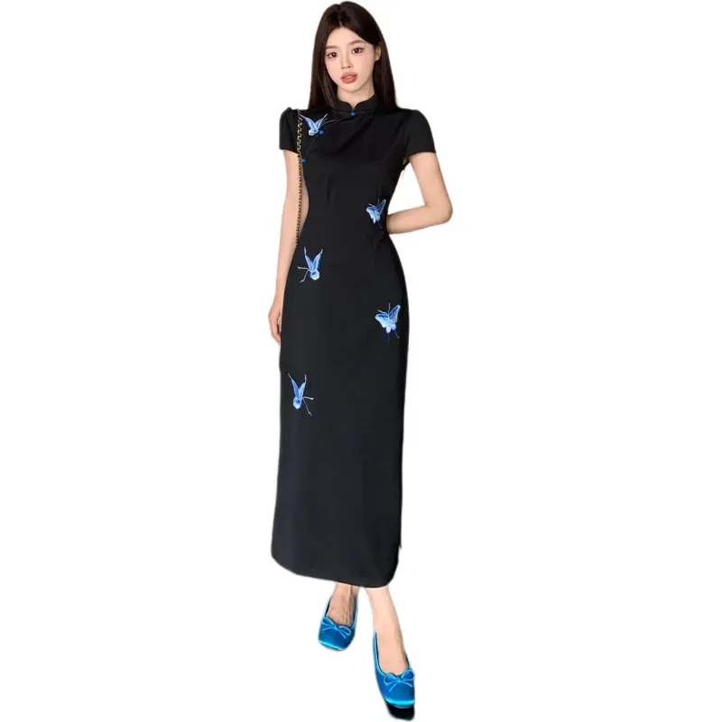 Mu Xiao Xin Short Sleeved Dress Women's-3