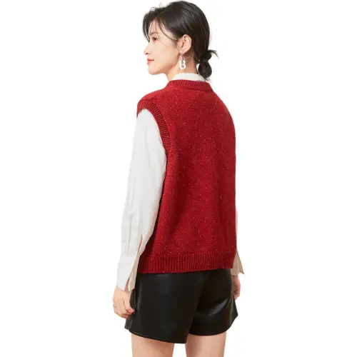 JINJU Vests Women's Red