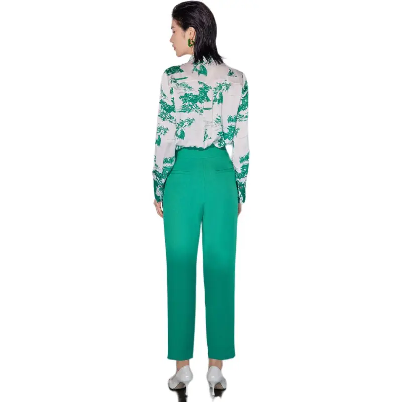 BBLLUUEE Suit Trouser Women's Forest Green-1