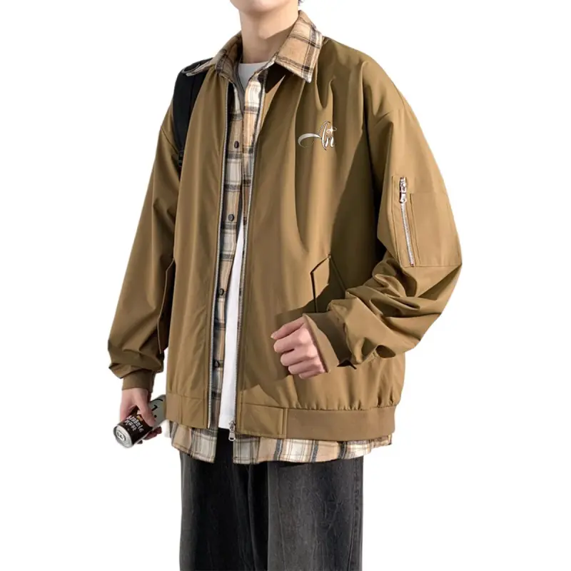 Anyveiw Jackets Coats Unisex Brown-3