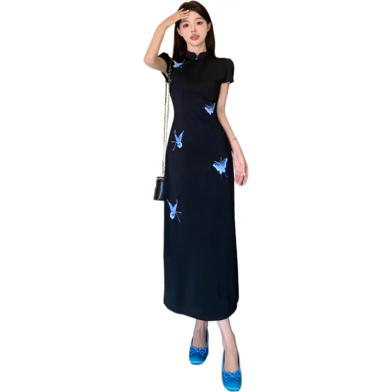 Mu Xiao Xin Short Sleeved Dress Women's-2