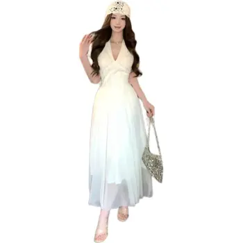 Flowers In Water Slip Dress Women's