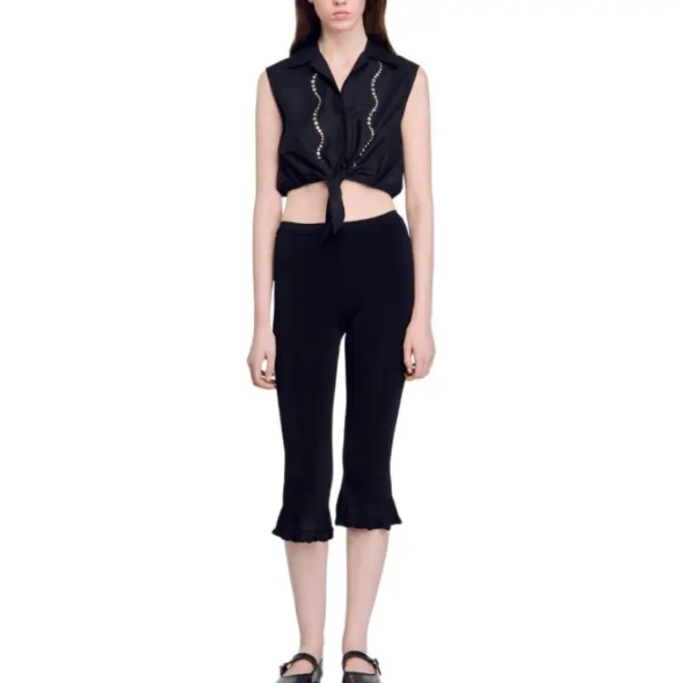 Sandro Crystal embellished Top-3
