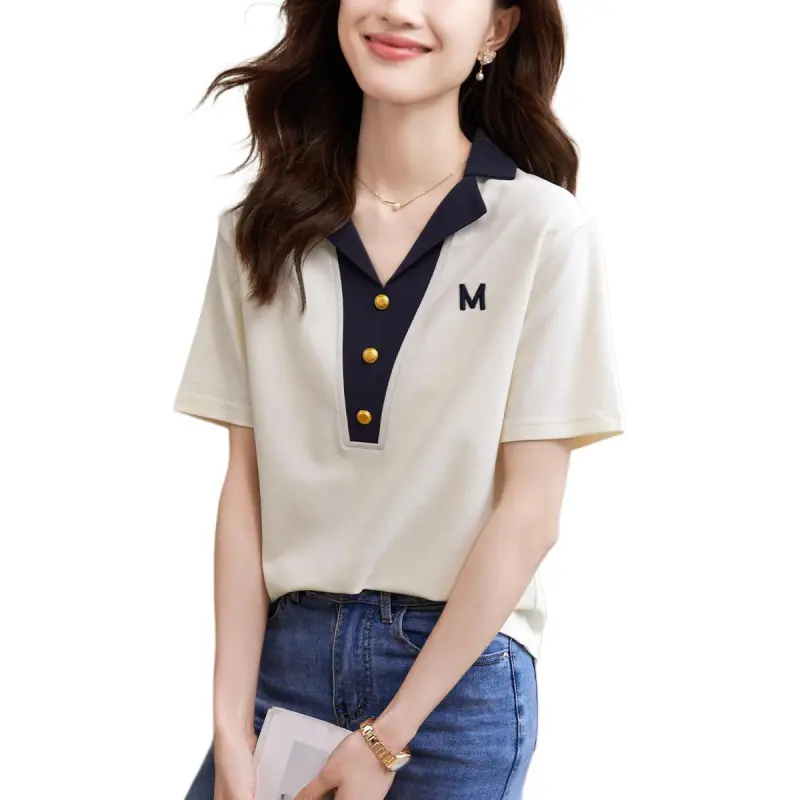 Mu Xiao Xin T Shirt Women's Ecru-1