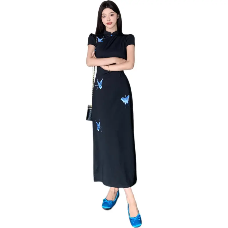 Mu Xiao Xin Short Sleeved Dress Women's-4