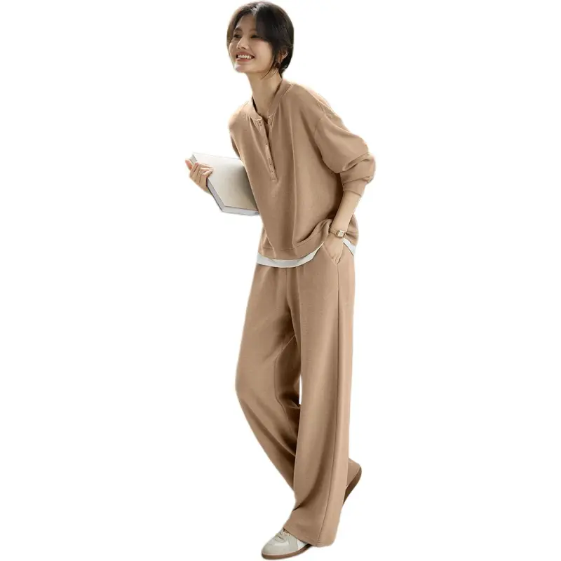 XWI Casual Suit Women's Beige Apricot-1