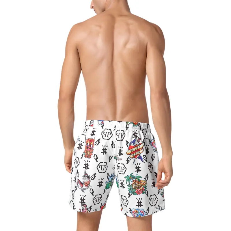 PHILIPP PLEIN Graphic print Swim Shorts-2