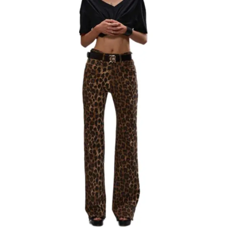 R13 Flared Patterned Designer Jeans-1
