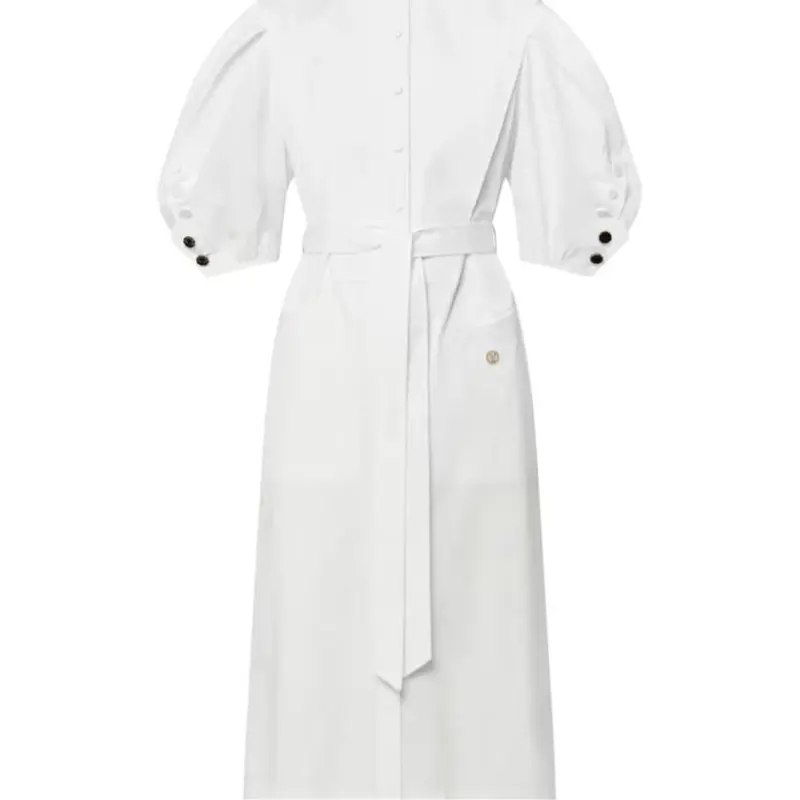 LOUIS VUITTON Puff Sleeve Shirt Dress-3