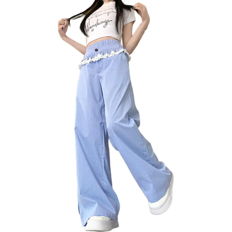 GOSO Casual Pants Women's Light Blue-1