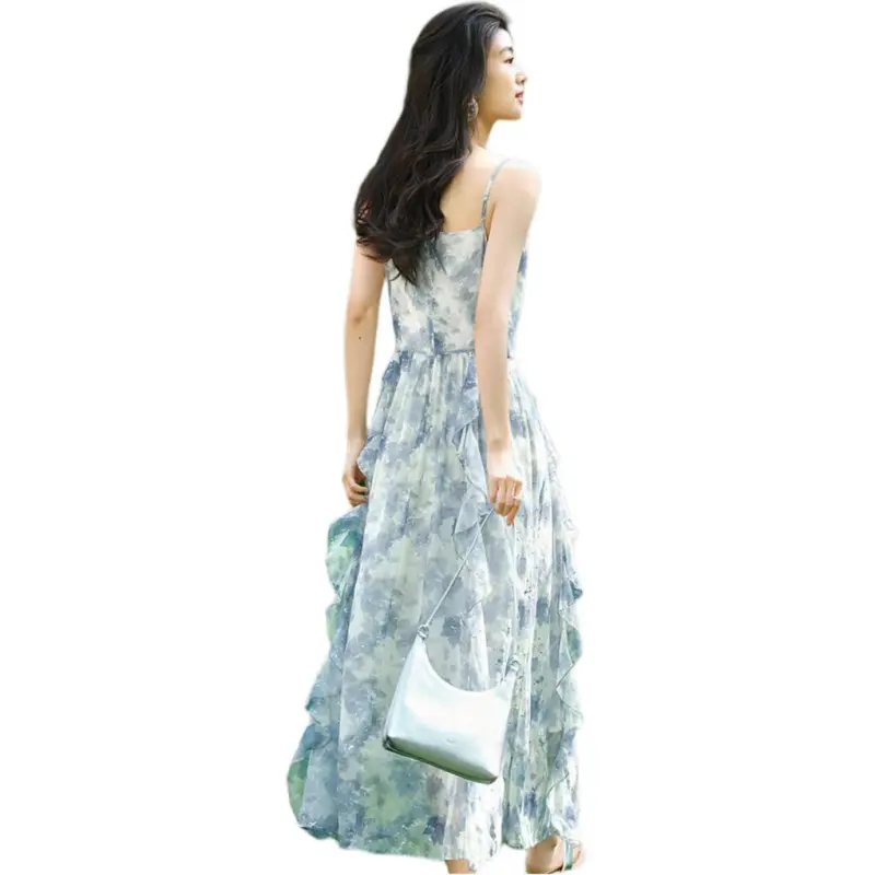 XWI Slip Dresses Women's Blue-3