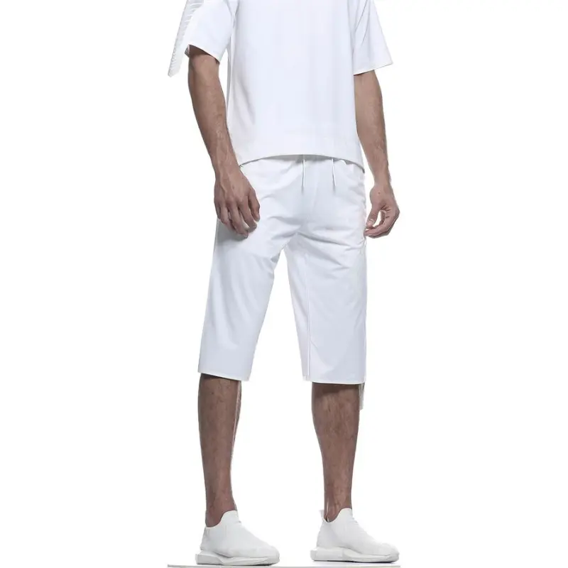 NORVINCY Casual Shorts Unisex White-3