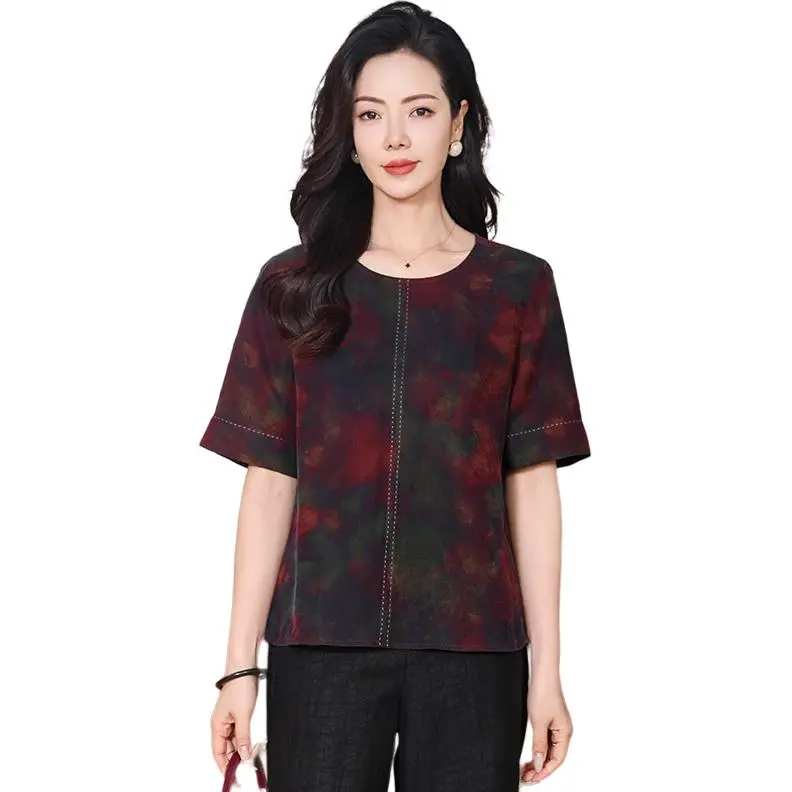 Yi Mengyuan Silk Shirt Women's Image Color-3