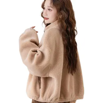 Tonlion Velvet feel Coat Women's Khaki
