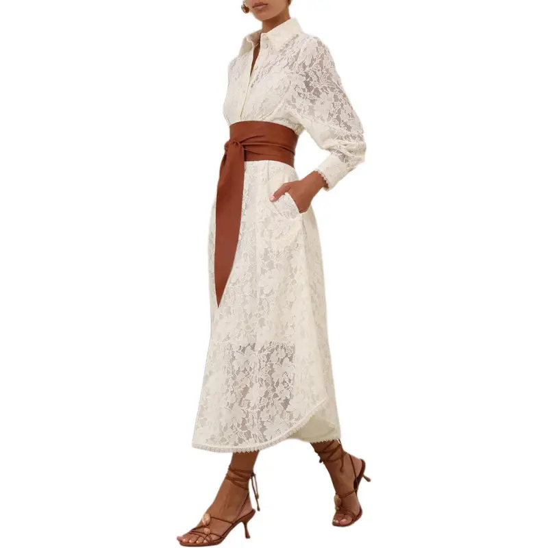 Zimmermann SS25 Long Sleeved Dress Women's Cream-6