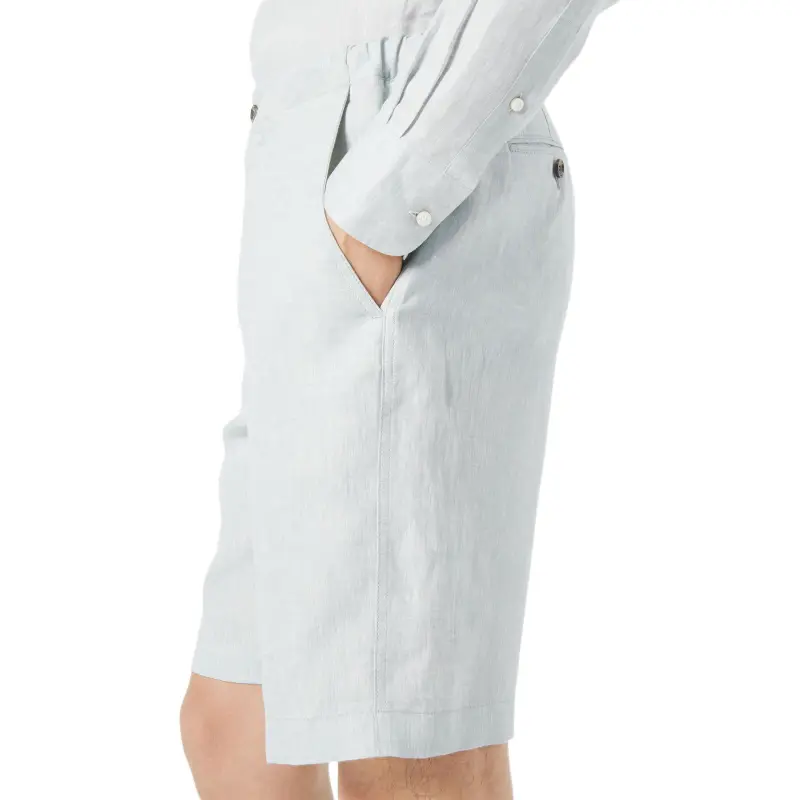 Loro Piana SS25 Nolan Casual Shorts Men's Light Blue-5