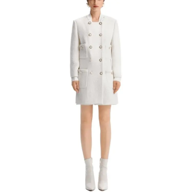 KARL LAGERFELD FW24 Coats Women's White-1