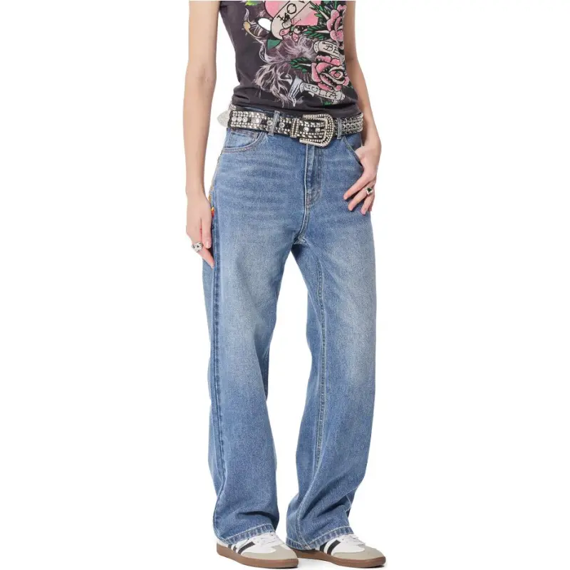 Ed Hardy SS25 Jeans Women's Blue-3