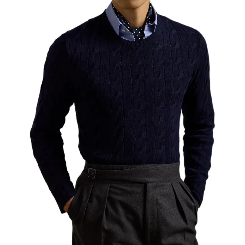 Ralph Lauren Purple Label Cashmere Sweater Men's Dark Blue-3