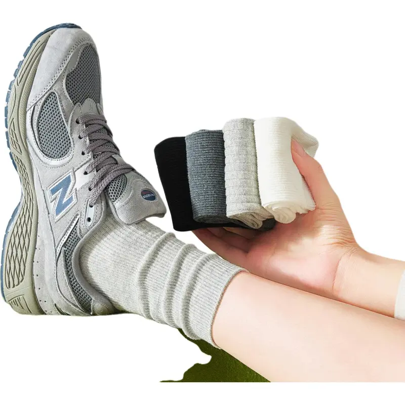 Temooues Mid Calf Socks Women's Combo Set-1