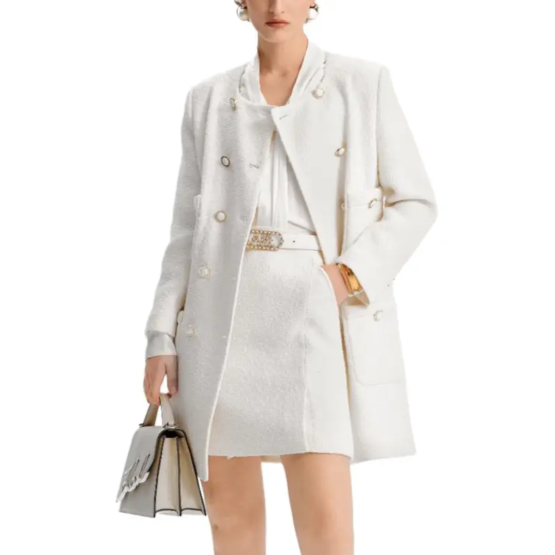 KARL LAGERFELD FW24 Coats Women's White-2