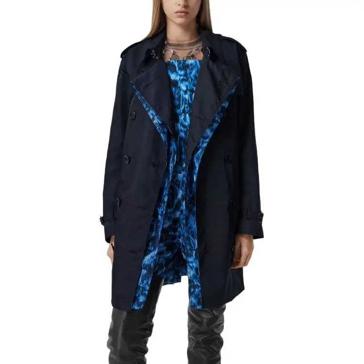 Burberry Trench Coat Women's Black-5