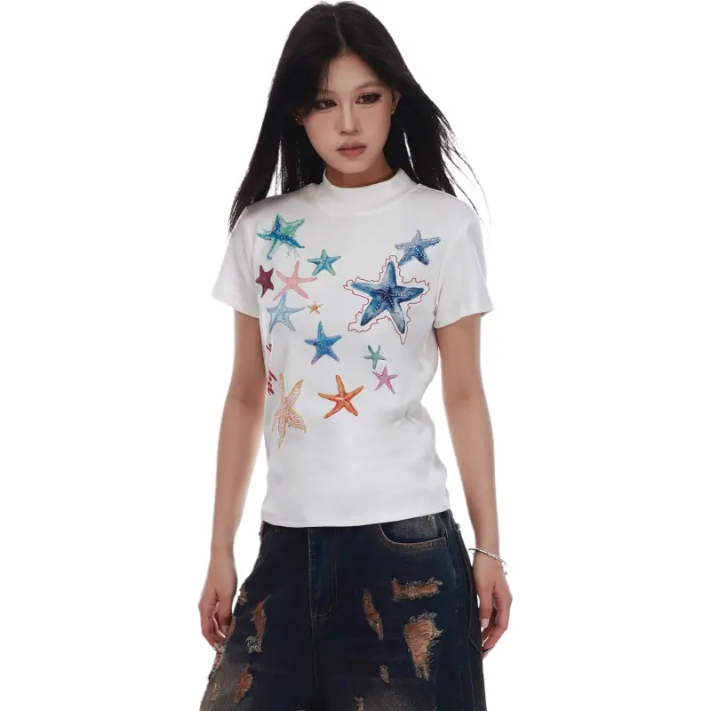 VINMUK T Shirts Women's White-2