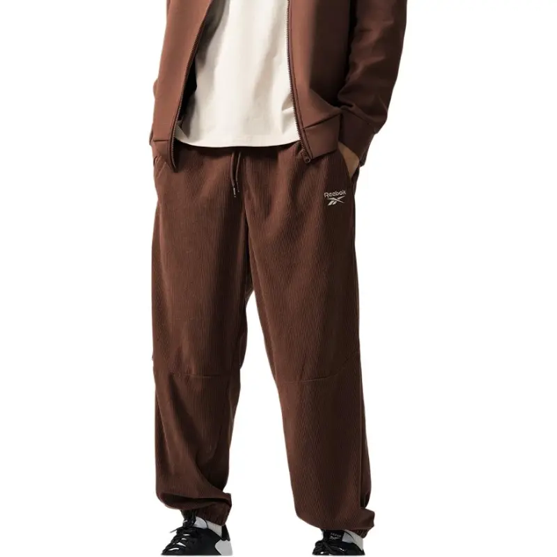 Reebok Knitted Sports Pants Unisex Brown-1