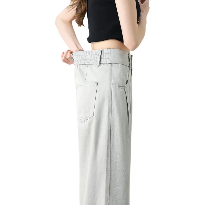 Weixi Jeans Women's Light Gray-4