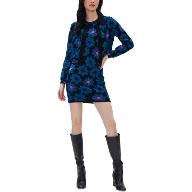 Diane Von Furstenberg Sleeveless Dress Women's Blue-3