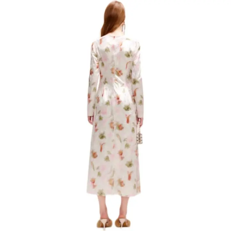 COCOON Long Sleeved Dress Women's Jacquard-0