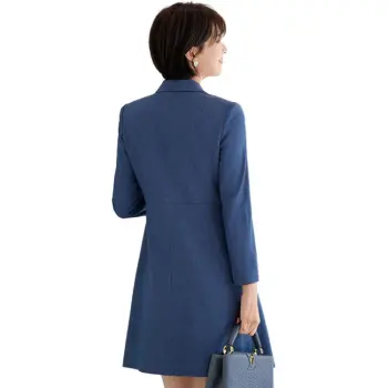 ONE SHALLOW Long Sleeved Dresses Women's Deep Orchid Blue
