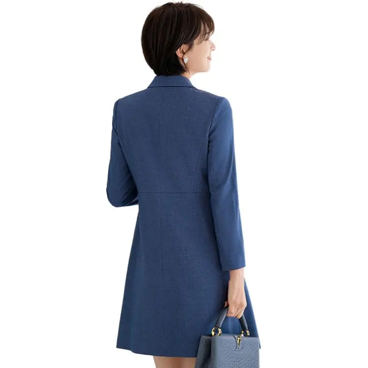 ONE SHALLOW Long Sleeved Dresses Women's Deep Orchid Blue-0