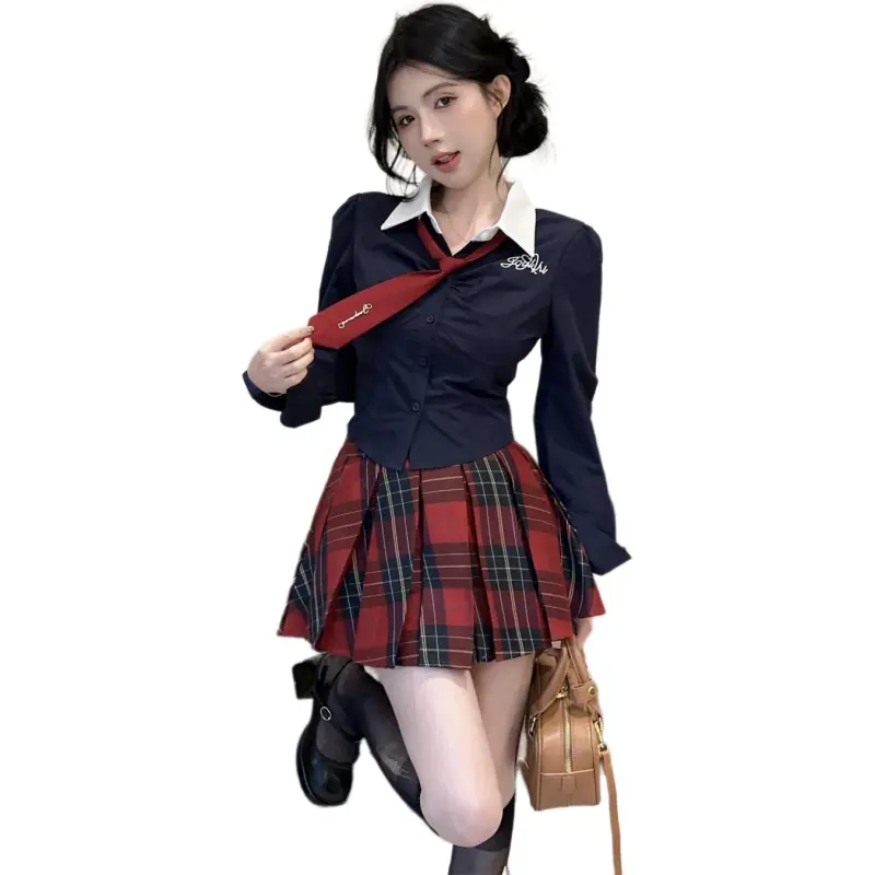 Mu Xiao Xin Two Piece Skirt Sets Women's-7