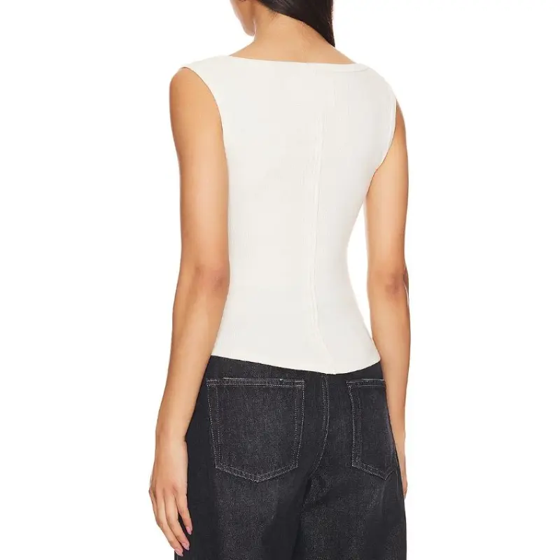 FREE PEOPLE T-Shirt Women's Ivory White-1