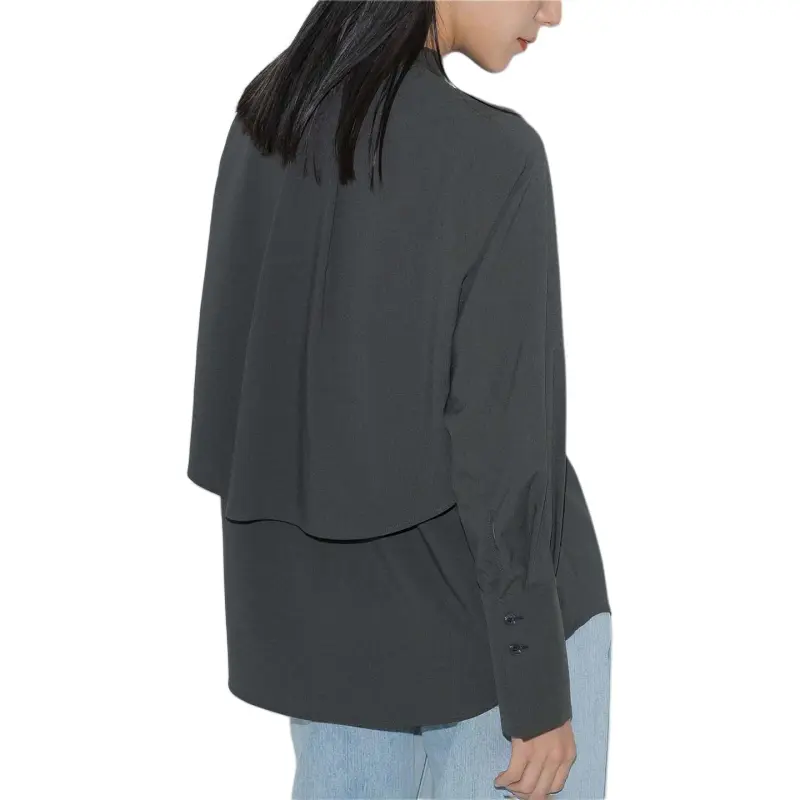PUBLIC TOKYO SS25 Shirt Women's Dark Gray-3